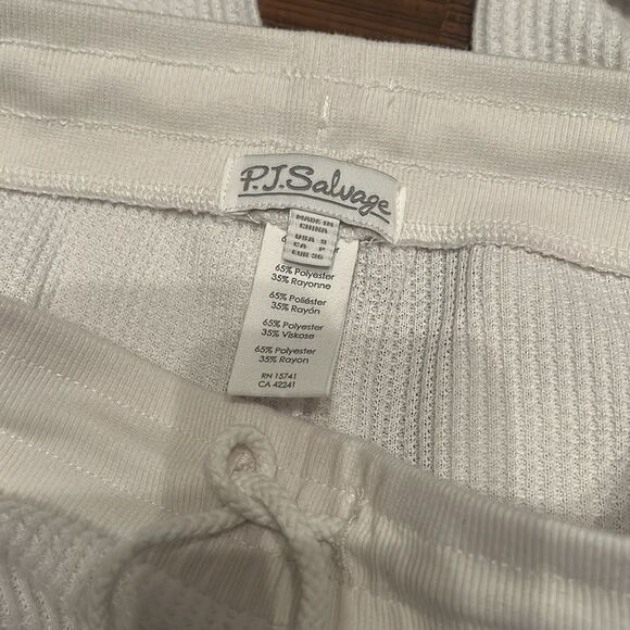 P.J. Salvage Cream Textured lounge pants - Picture 2 of 2